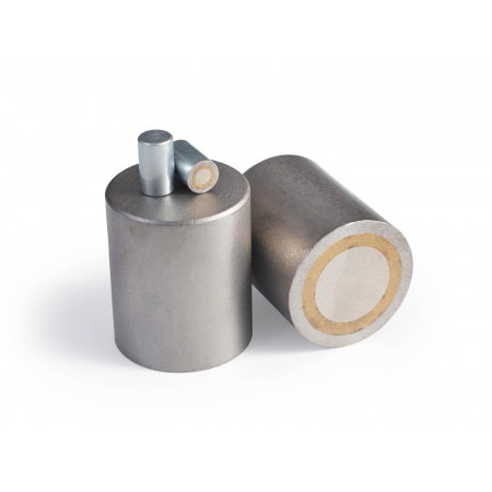 Alnico Pot magnets with steel body 8 x 12 x 4.5 mm